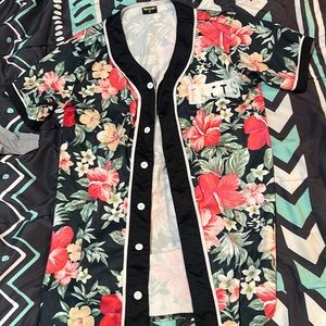 Floral button up shirt
